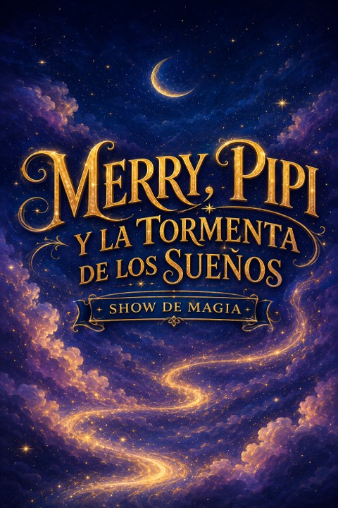 Obra escolar Merry, Pipi y la Tormenta de los Sueños - Magia Familiar (Infantil, Primaria)